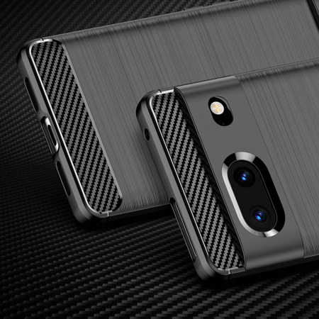 Carbon Case flexible Hülle für Google Pixel 7 schwarz