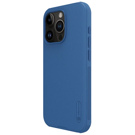 Nillkin Super Frosted Shield Pro reinforced case for iPhone 15 Pro - blue