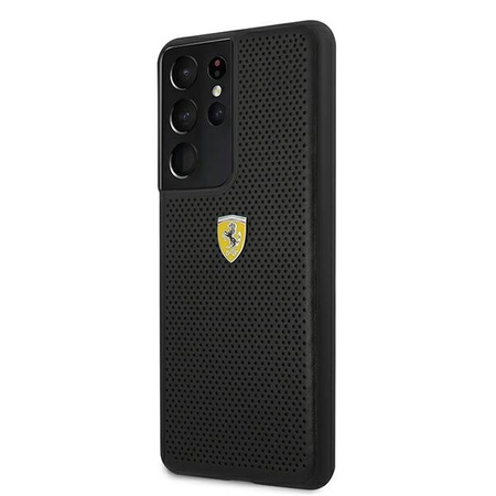 Ferrari FESPEHCS21LBK S21 Ultra G996 czarny/black hardcase On Track Perforated