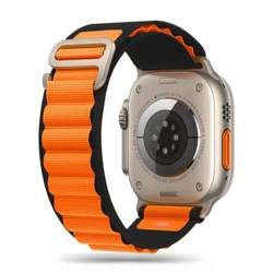 Strap for APPLE WATCH 4 / 5 / 6 / 7 / 8 / SE / ULTRA (42 / 44 / 45 / 49 MM) Tech-Protect Nylon Pro orange