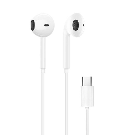 Dudao in-ear headphones with USB Type-C connector white (X3C)