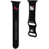 Hello Kitty Silikon-Kitty-Kopfband für Apple Watch 42/44/45/49 mm – Schwarz