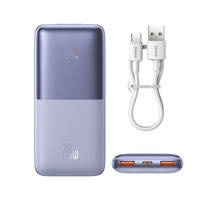 Baseus Baseus Pro 10000 mAh 20 W Violet Powerbank mit USB Typ A - USB Typ C 3A 0,3 m Kabel (PPBD040205)