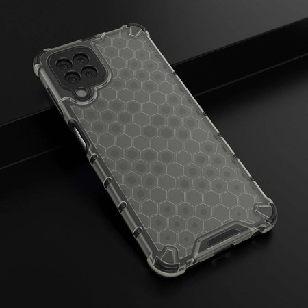 Honeycomb Case armor cover with TPU Bumper for Samsung Galaxy A22 4G black