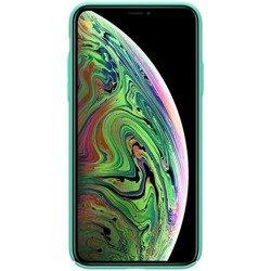 Nillkin Super Frosted Shield - Etui Apple iPhone 11 Pro Max z wycięciem na logo (Mint Green)