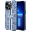 Guess GUHMP14LP4RPSB iPhone 14 Pro 6,1" blau/blaues Hardcase 4G bedruckte Streifen MagSafe