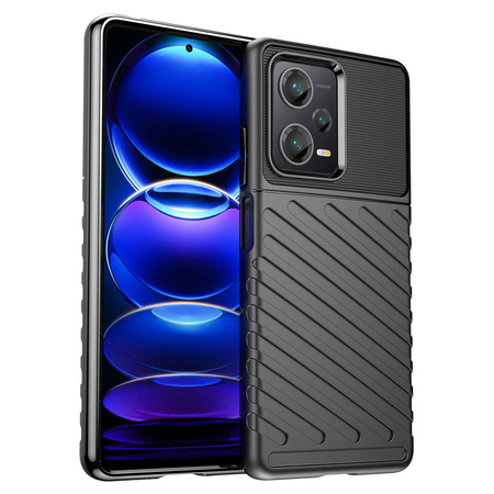 Thunder Case Hülle für Xiaomi Redmi Note 12 Pro+ Silikonhülle schwarz