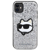 Karl Lagerfeld KLHCN61G2CPS iPhone 11 / Xr 6.1&quot; silver/silver hardcase Glitter Choupette Patch