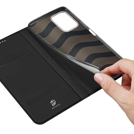 Dux Ducis Skin Pro Hülle Realme C33 Flip Card Wallet Stand Schwarz