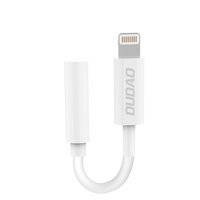 Dudao adapter audio przejściówka do słuchawek z Lightning na mini jack 3,5 mm biały (L16i white)