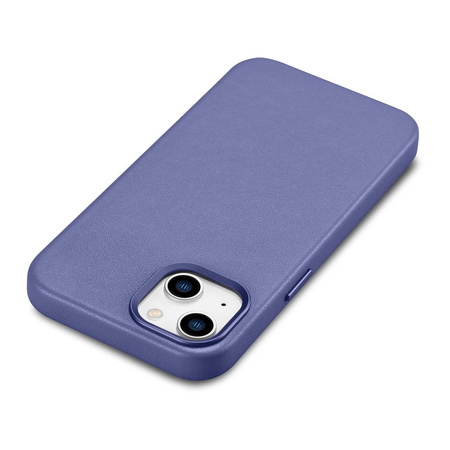 iCarer Case Leather genuine leather case for iPhone 14 hellviolett (WMI14220705-LP) (MagSafe compatible)