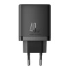 Joyroom JR-TCF09 fast charger 2x USB-C 40W - black