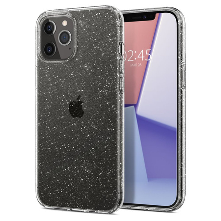 Etui IPHONE 12 / 12 PRO Spigen Liquid Crystal Glitter transparentne