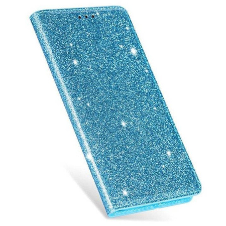 Etui HUAWEI Y6P portfel z klapką Flip Magnet Shine Brokat miętowe