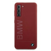 Etui BMW BMHCS21MSLBLRE S21+ G996 czerwony/red hardcase Silicone Signature Logo