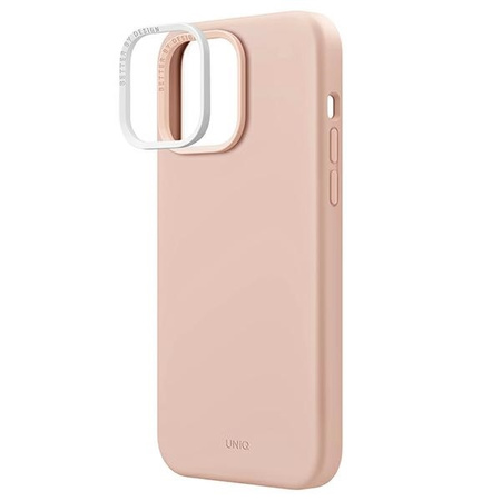 Uniq Hülle Lino Hue iPhone 14 Pro 6.1&quot; Magclick Charging pink/blush pink