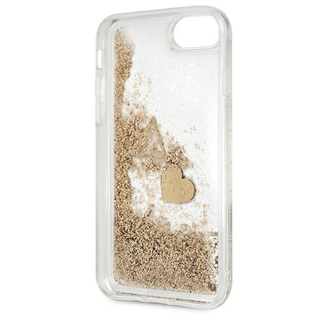 Original Case IPHONE SE 2022 / SE 2020 / 7 / 8 Guess Hardcase Glitter Charms (GUOHCI8GLHFLGO) gold