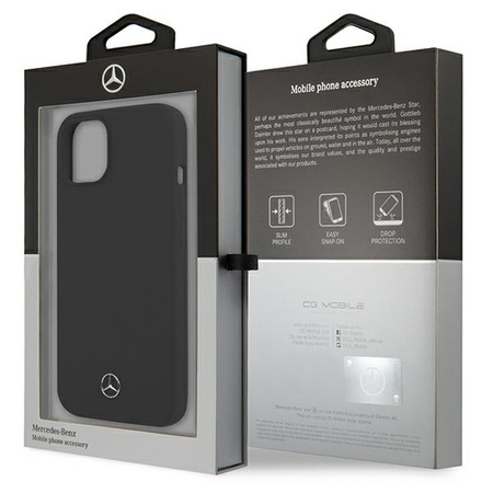 Mercedes MEHCP13SSILBK iPhone 13 mini 5.4 &quot;black / black hardcase Silicone Line