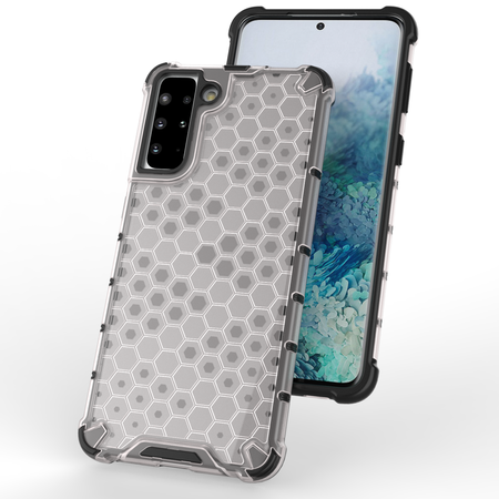 Honeycomb etui pancerny pokrowiec z żelową ramką Samsung Galaxy S21+ 5G (S21 Plus 5G) czarny