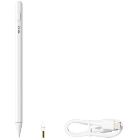 BASEUS rysik do telefonu pojemnościowy Stylus Writing 2 Lite LED (wersja aktywna) 130 mAh biały P80015802213-02/BS-PS025