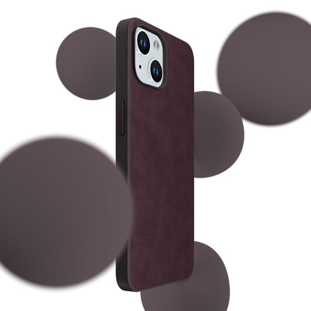 Apple iPhone 15 - 3mk HARDY MagFabric Case Mulberry