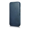 iCarer CE Oil Wax Premium Leather Folio Case Leather Case for iPhone 14 Flip Magnetic MagSafe Blue (AKI14220705-BU)