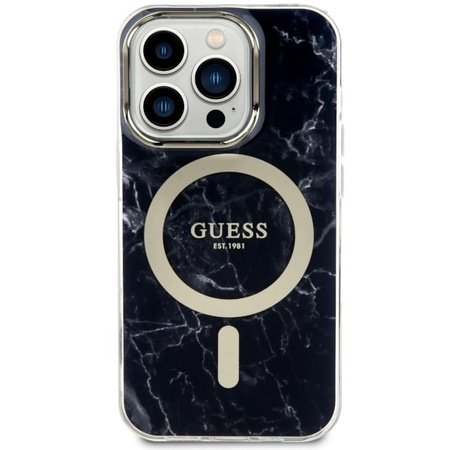 Guess GUHMP14XPCUMAK iPhone 14 Pro Max 6.7&quot; black/black hardcase Marble MagSafe