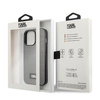 Original Case IPHONE 13 PRO MAX Karl Lagerfeld Hardcase Saffiano Plaque (KLHCP13XSFMP2DG) silver