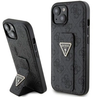 Guess Grip Stand 4G Triangle Strass case for iPhone 15 - black