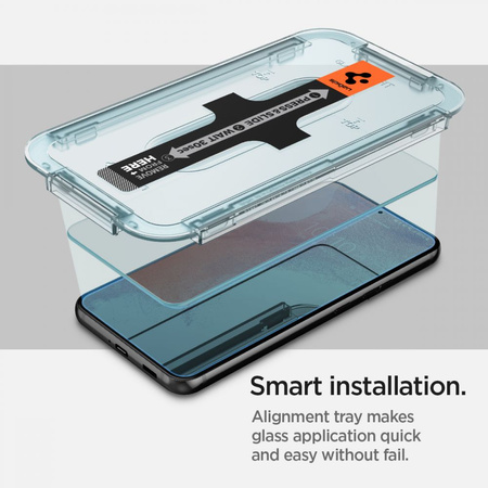 Tempered Glass SAMSUNG GALAXY S22 Spigen Glas.tr "EZ Fit" 2-Pack