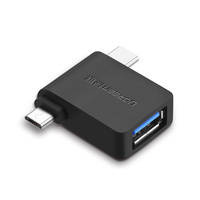 Ugreen adapter przejściówka OTG USB USB 3.2 Gen 1 (5Gbps) - USB Typ C / micro USB czarny (30453)