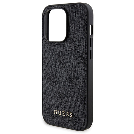 Zestaw Guess GUBPM5P13L4GEMGK iPhone 13 Pro 6.1" hardcase + Powerbank 5000mAh MagSafe czarny/black 4G Metal Logo