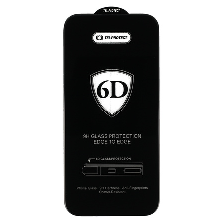 Hartowane szkło Tel Protect Full Glue 6D do SAMSUNG GALAXY A16 5G CZARNE