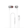 Dudao X1PROT in-ear wired USB-C headphones 1.2 m - white