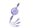 KABEL REMAX LINON SERIES 66W 3IN1 USB-C/MICRO/LIGHTNING RC-C029 PURPLE