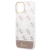 Oryginalne Etui IPHONE 14 PLUS Guess Hardcase 4G Pattern Script różowe