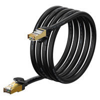 Baseus Speed Seven Fast RJ45 10Gbps Netzwerkkabel 2m Schwarz (WKJS010301)