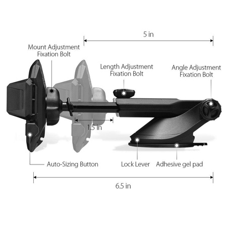 Uchwyt Samochodowy SPIGEN uniwersalny do telefonu na szybę/deskę rozdzielczą CAR MOUNT HOLDER TS35 czarny