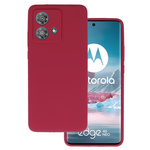 Silicone Lite Case do Motorola Edge 40 Neo 5G bordowy