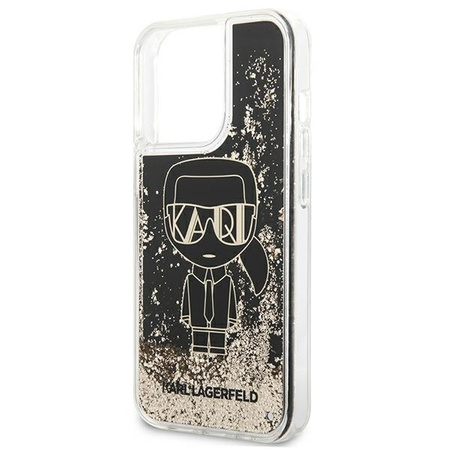 Karl Lagerfeld KLHCP13XLGGKBK iPhone 13 Pro Max 6,7" czarny/black hardcase Liquid Glitter Gatsby