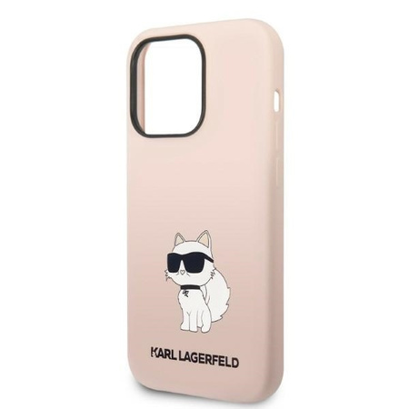 Karl Lagerfeld Silicone NFT Choupette - Etui iPhone 14 Pro (różowy)