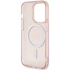 Guess GUHMP14LHCMCGP iPhone 14 Pro 6.1" pink/pink Hardcase Glitter Gold MagSafe