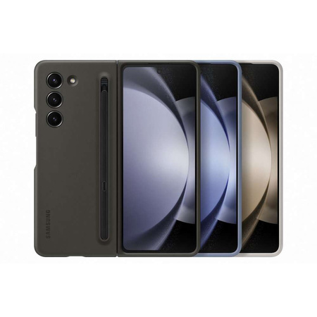 Silikonhülle für Samsung Galaxy Z Fold 5 Slim Case + Stylus - Schwarz