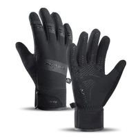 Insulated sports phone gloves (size XL) - black