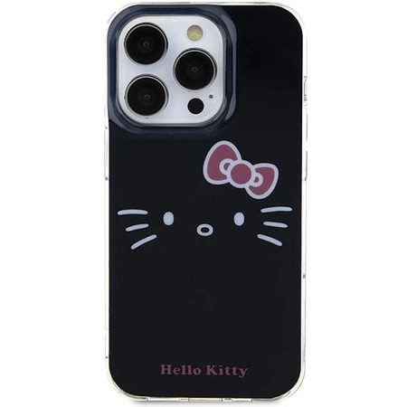 Hello Kitty IML Kitty Face Hülle für iPhone 14 Pro Max – Schwarz