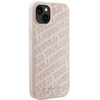 Karl Lagerfeld Quilted K Pattern case for iPhone 15 - pink