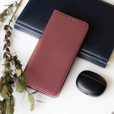 Etui Smart Magnetic do Xiaomi Redmi Note 12 5G (Global) / Poco X5 burgundowe