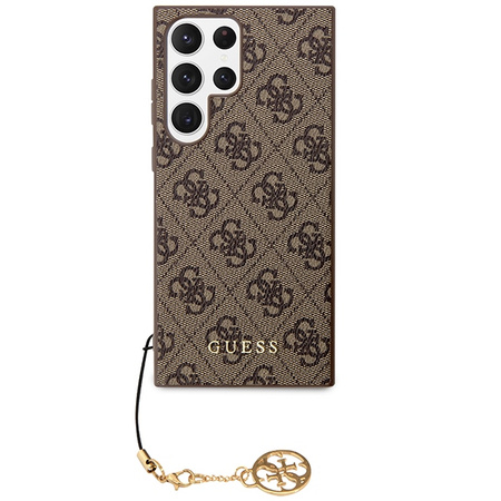 Guess 4G Charms Collection case for Samsung Galaxy S24 Ultra - brown