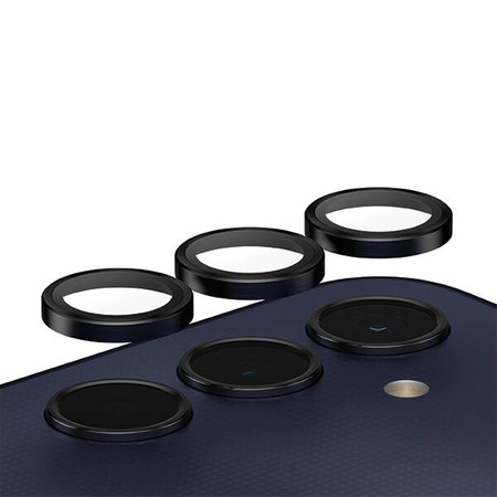 Szkło Hartowane 5D SAMSUNG GALAXY A25 5G PanzerGlass Hoops Camera Lens Protector Hoop Optic Rings czarne