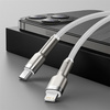 Baseus Cafule Metal Data kabel USB Typ C - Lightning 20 W Power Delivery 2 m biały (CATLJK-B02)